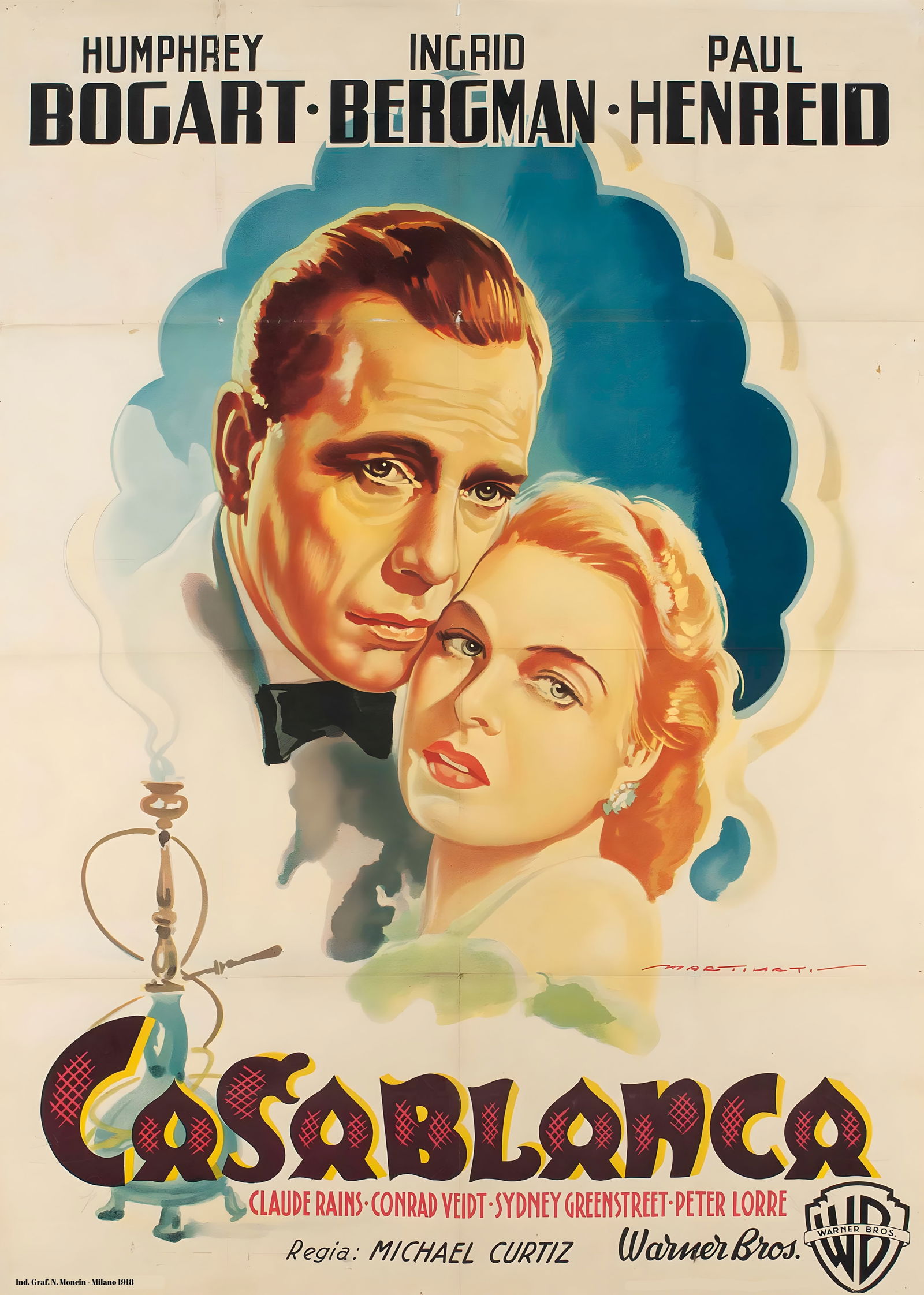 Casablanca Movie Poster (Luigi Martinati) (1 of 1)