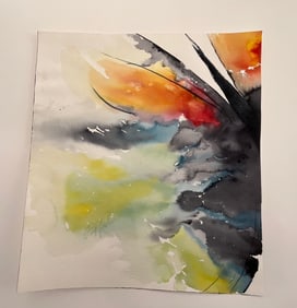 Paul Jenkins Watercolor on Paper