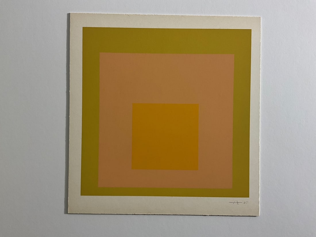 Josef albers Homage to the Square print on high quality archival paper. Professionally mounted to (1 of 1)