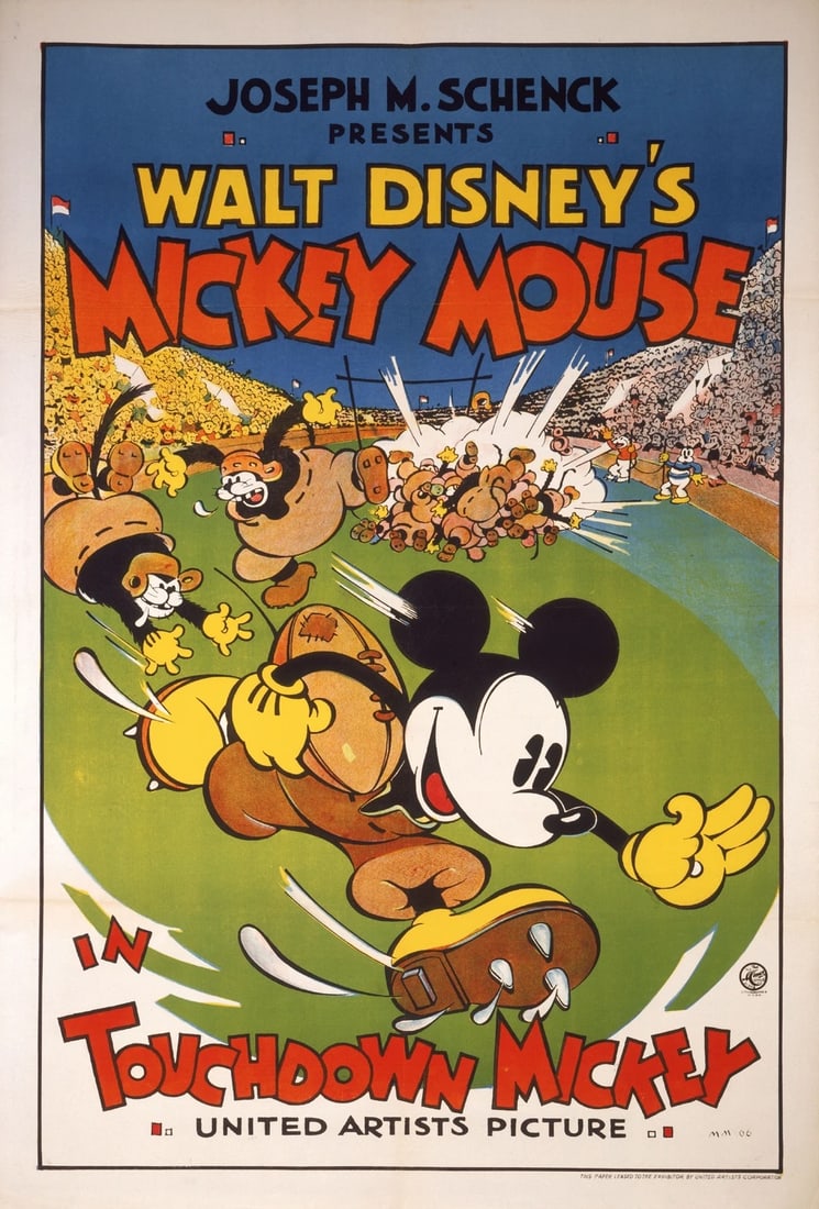 Walt Disney's "Touchdown Duck" United Artists Poster (1 of 1)