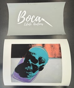 Andy Warhol Skull Pencil Signed and Dated