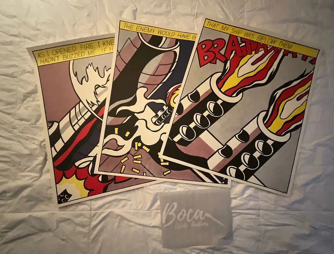 Roy Lichtenstein, As I Opened Fire, Lithographs Pencil Signed (1 of 5)