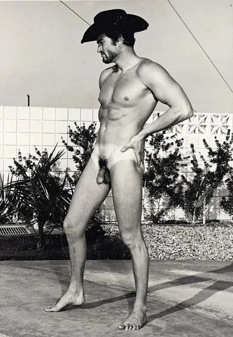 Bruce Bellas - Untitled, Male Nude: Bruce Bellas - Untitled, Male Nude, photo print, measures 4 1/2" x 6 1/2", mounted