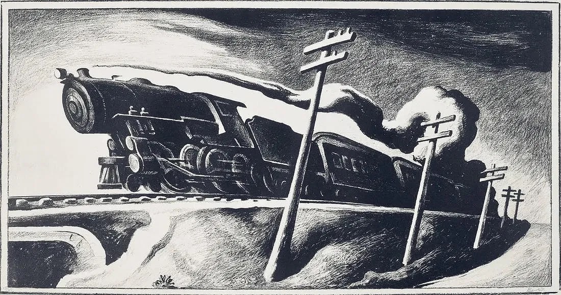 THOMAS HART BENTON (1889-1975) Going West (1 of 1)