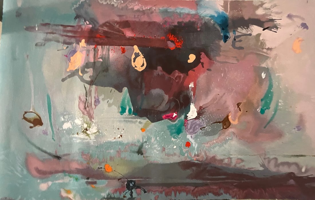 Helen Frankenthaler (American, 1928-2011) Grey Fireworks, After (1 of 1)