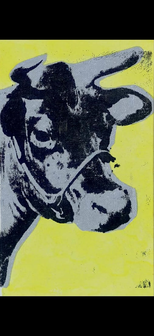 Andy Warhol Yellow Cow Signed (1 of 1)