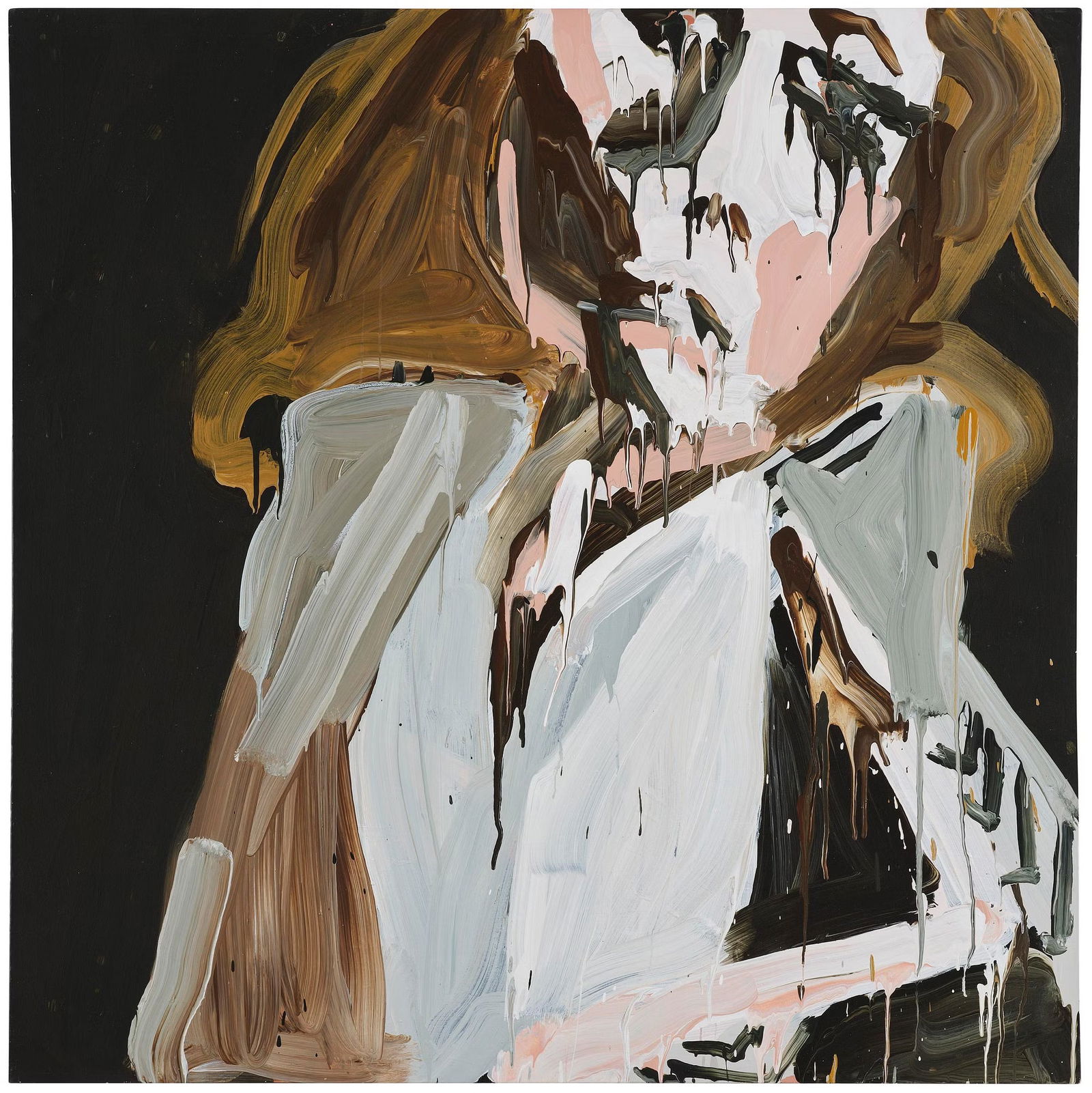 Katherine Bernhardt, "Cocaine Kate": "Cocaine Kate," Katherine Bernhardt print on heavy wove paper. Image measures 30x30 inches Sheet measures 38x38 inches. Signed Katherine Bernhardt and dated in pencil.