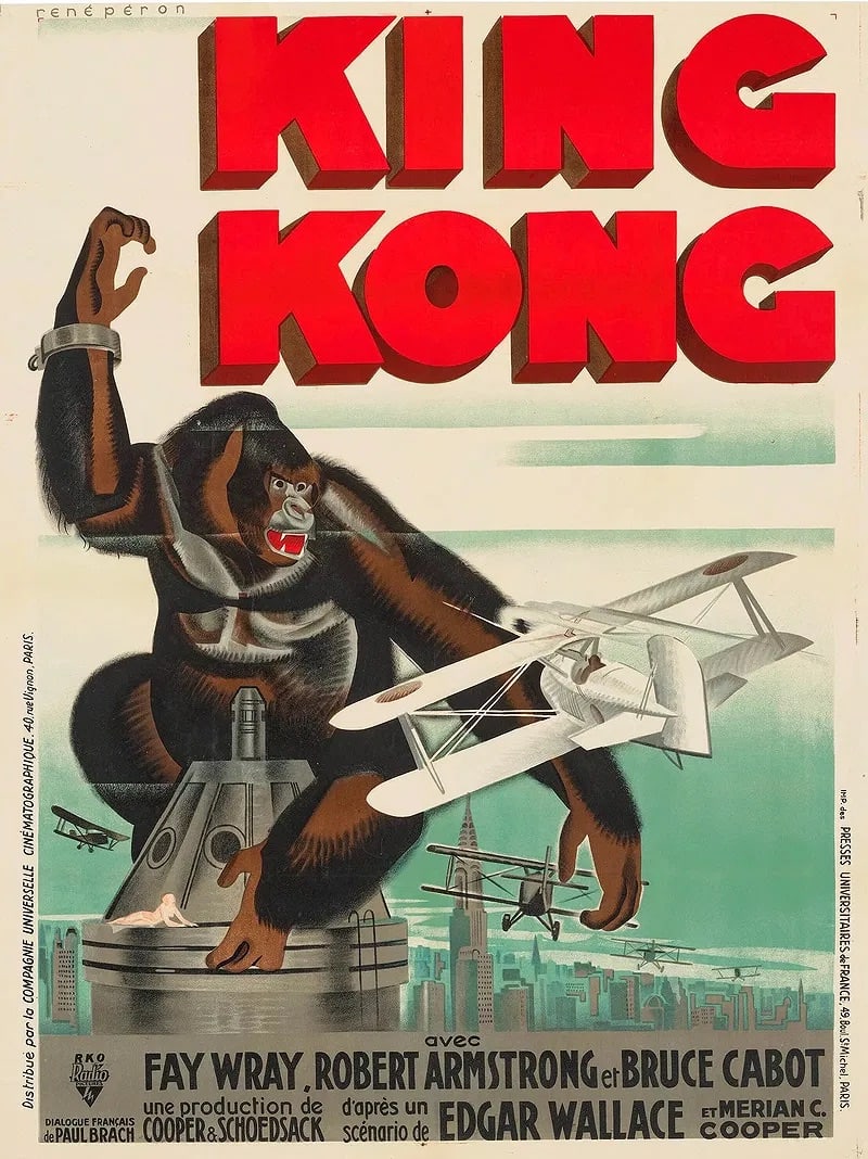 Rene Peron King Kong, 1933: film poster (1 of 1)