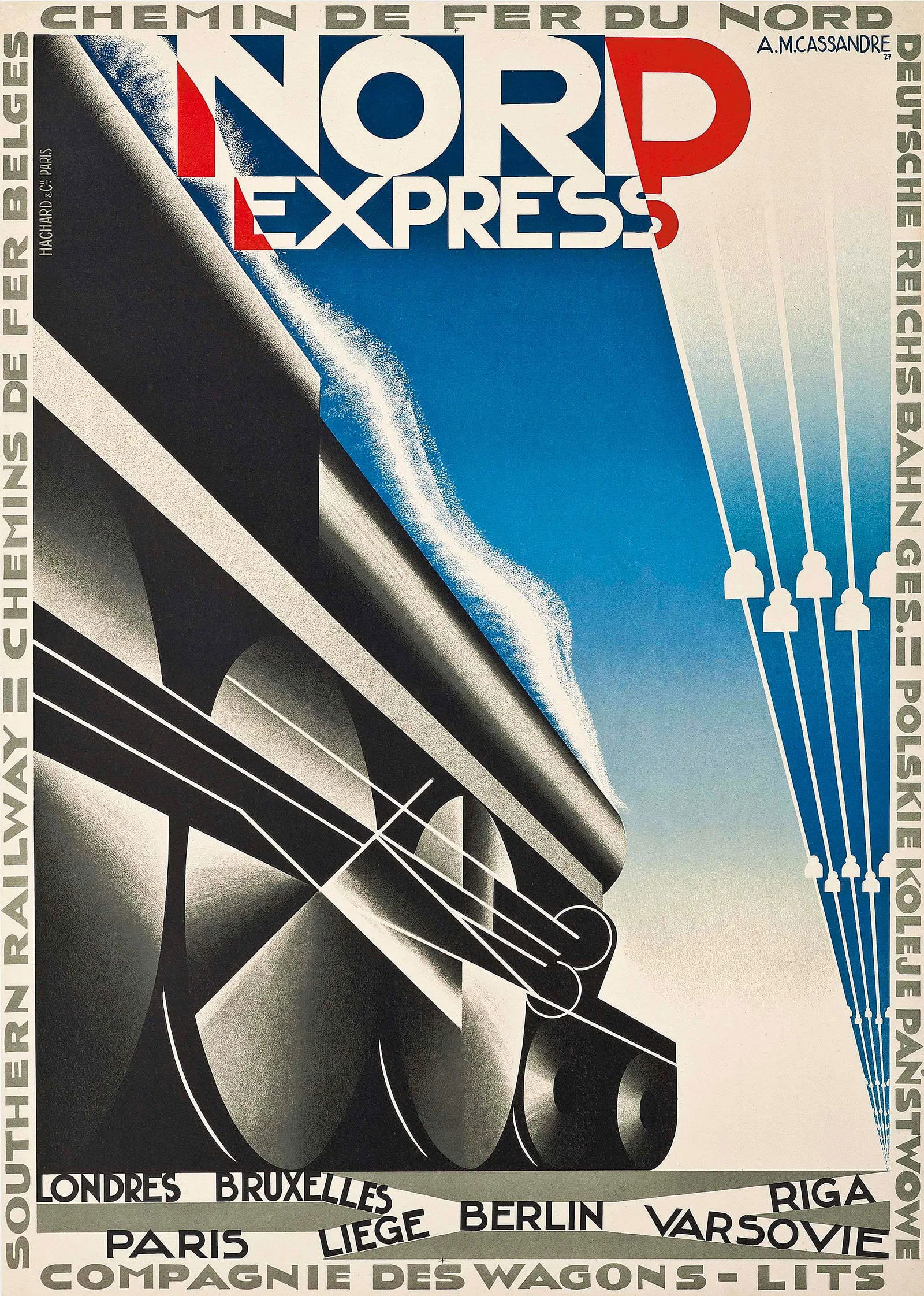 A.M. Cassandre (1901-1968) NORD EXPRESS (1 of 1)
