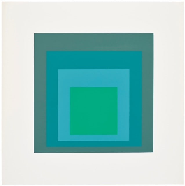 JOSEF ALBERS (1888-1976) Homage to the square: JOSEF ALBERS (1888-1976) Homage to the square, Print on heavy wove paper, measures 17.00 X 17.00 inches