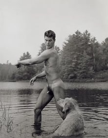 Bruce Weber "Rob and Little Bear, Bear Pond" Print