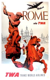 David Klein TWA Rome Swiss Guard Poster