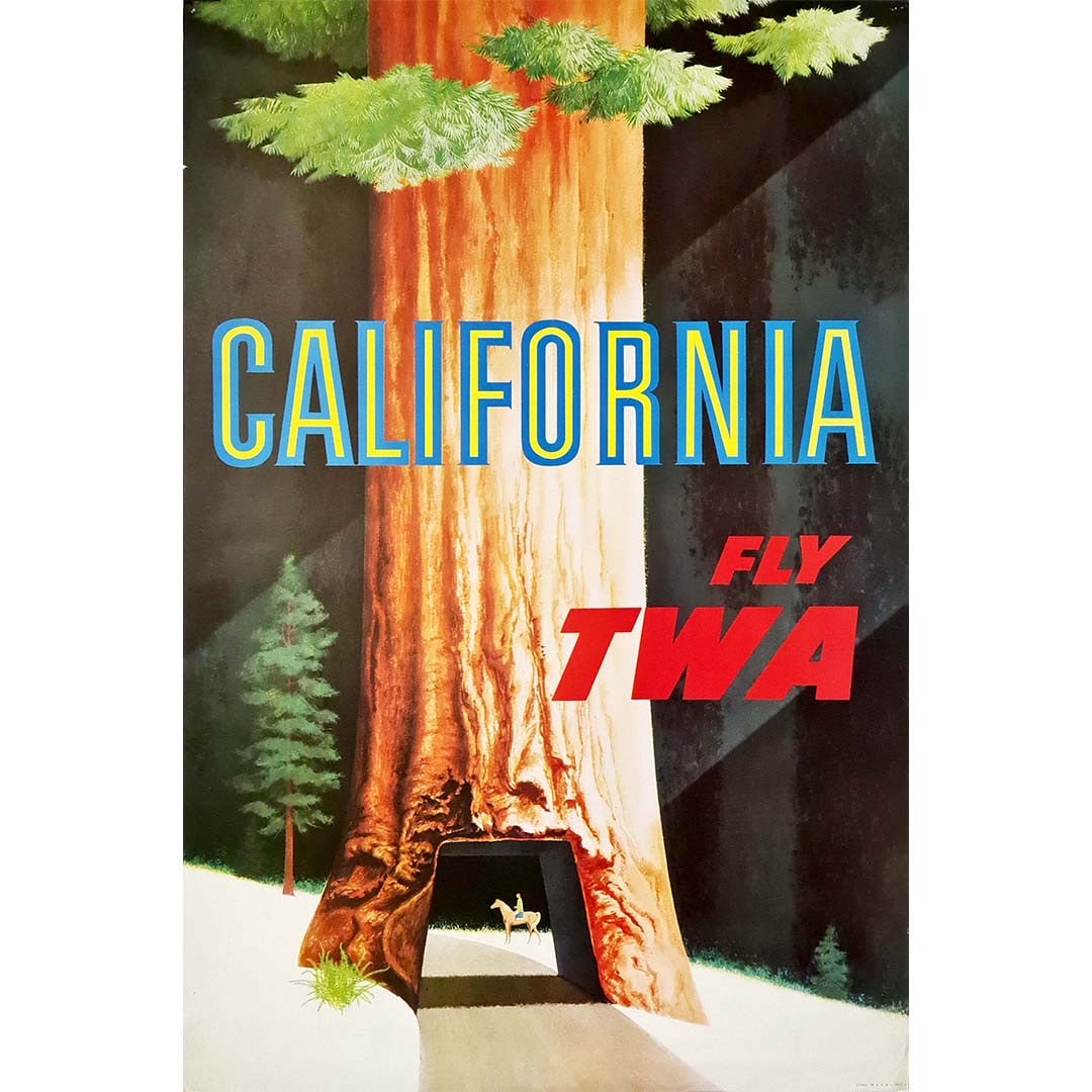 Fly TWA California, David Klein Travel Poster (1 of 1)