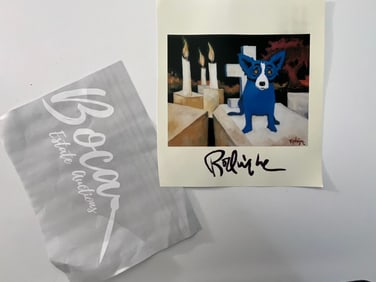 Blue Dog Marker Signed