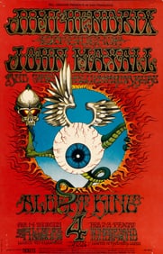 Jimi Hendrix "Flying Eye" Concert Poster