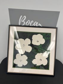 Andy Warhol Pencil Signed Flowers Offset Lithograph, after.