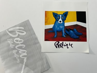 Blue Dog Marker Signed