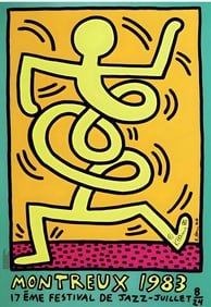 Keith Haring - Montreux Jazz Poster