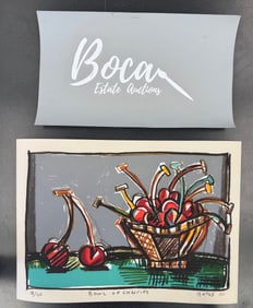 David Bates (American, B. 1952) Bowl of Cherries