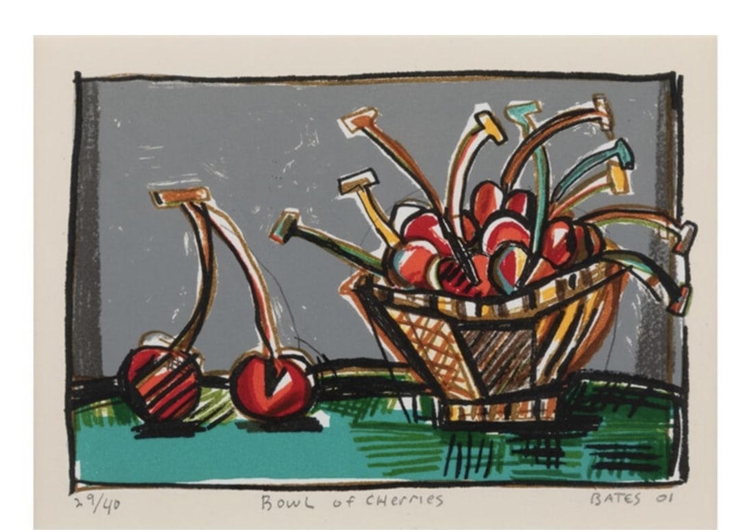 David Bates (American, B. 1952) Bowl of Cherries (1 of 1)