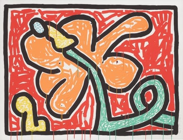 Flowers V by Keith Haring