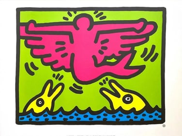 "Mermaid" Keith Haring