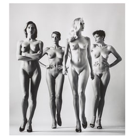 Helmut Newton "Sie Kommen, Naked, Paris, 1981" Print