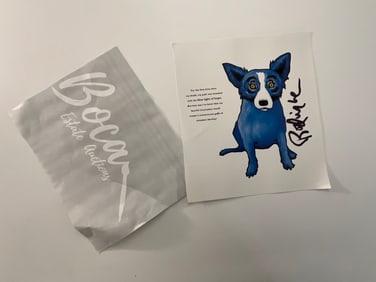 Blue Dog Marker Signed