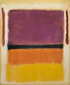 Mark Rothko "Orange, Violet, Yellow, Red, White, 1949" Print.