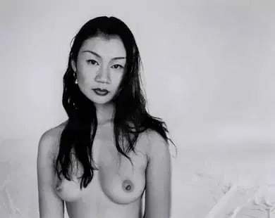 Nobuyoshi Araki - Untitled: Nobuyoshi Araki - Untitled photo print measures 6" x 7" mounted
