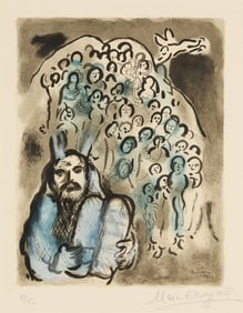 Moses and His People by Marc Chagall