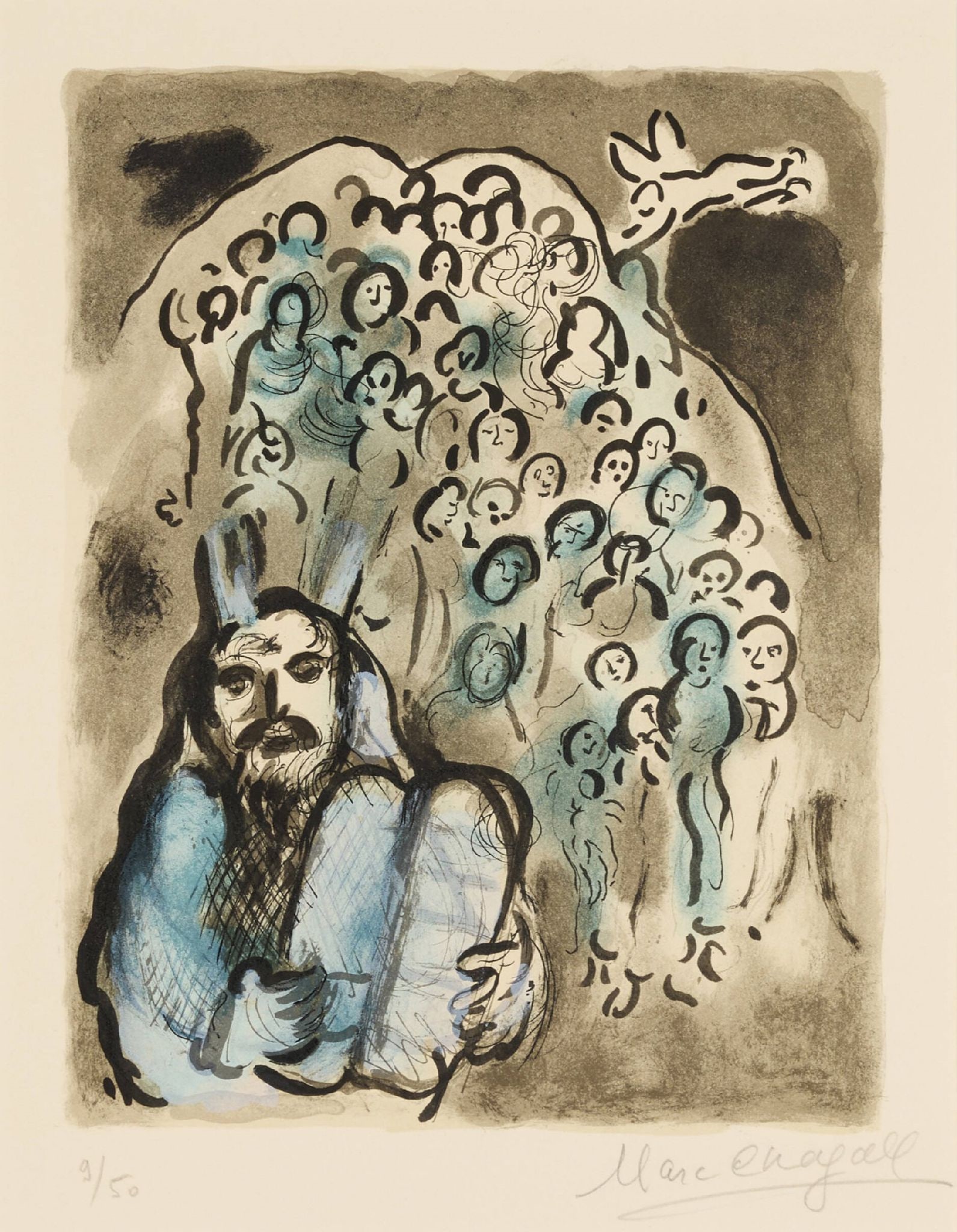 Moses and His People by Marc Chagall (1 of 1)
