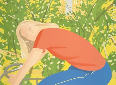 ALEX KATZ (B. 1927) Bicycle Rider, 1982