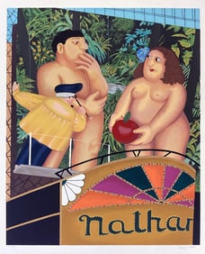 Nathan or Adam and Eve by Beryl Cook