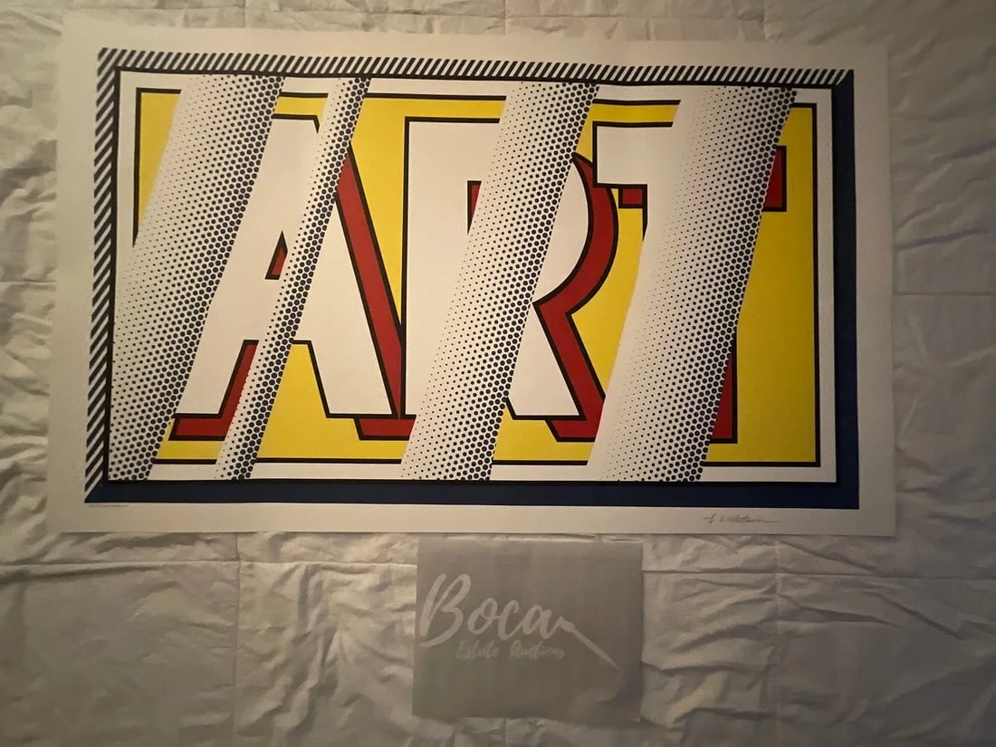 Roy Lichtenstein Reflections 1988 pencil signed (1 of 3)