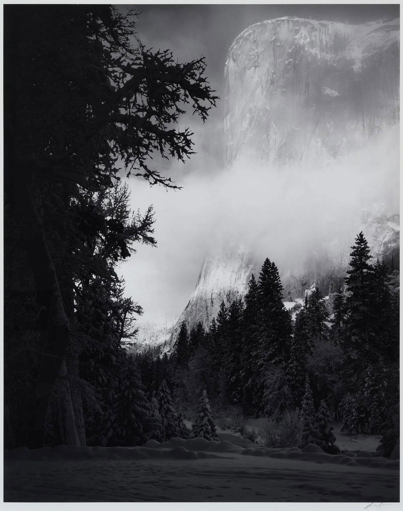 Ansel Adams (American, 1902-1984) El Capitan, Winter Photo Print (1 of 1)