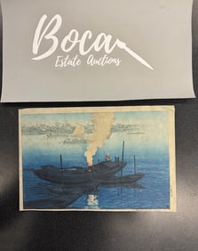 Ito Takashi (1894-1982) | Ferry at Odai (Odai no watashi) | Taisho period, early 20th century, after