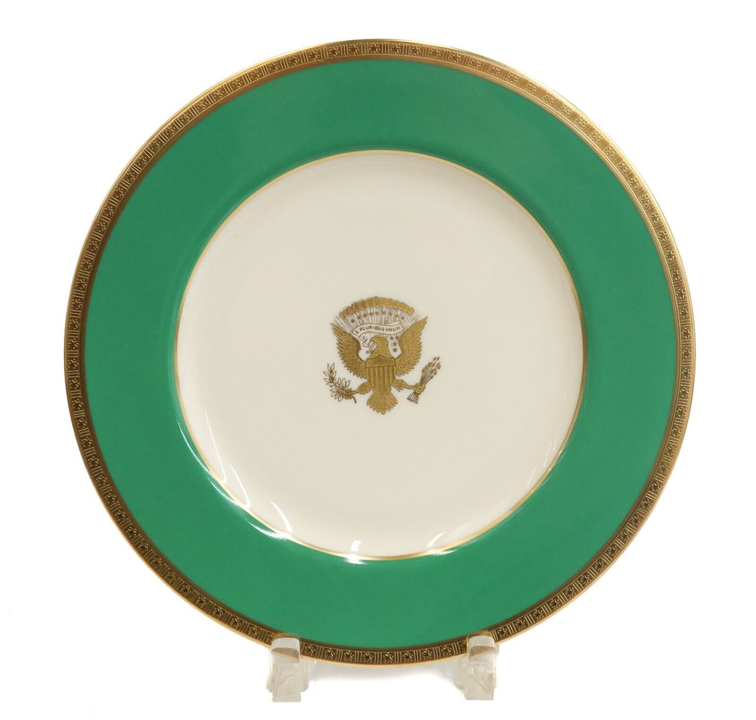 President Jimmy Carter Lenox Porcelain 10.5 inch White House Dinner Plate, 1980 (1 of 5)
