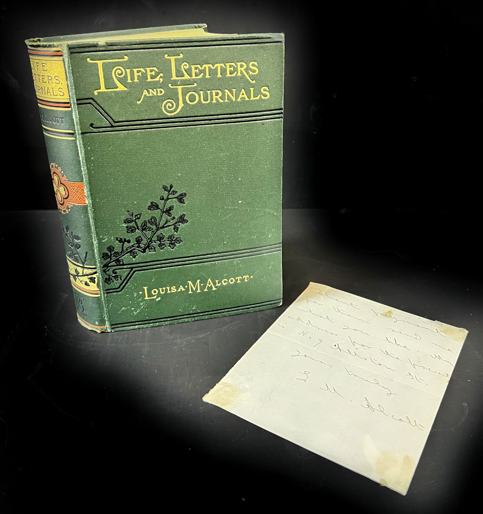 Louisa May Alcott, Her Life Letters and Journals 1889 Autographed letter (1 of 13)