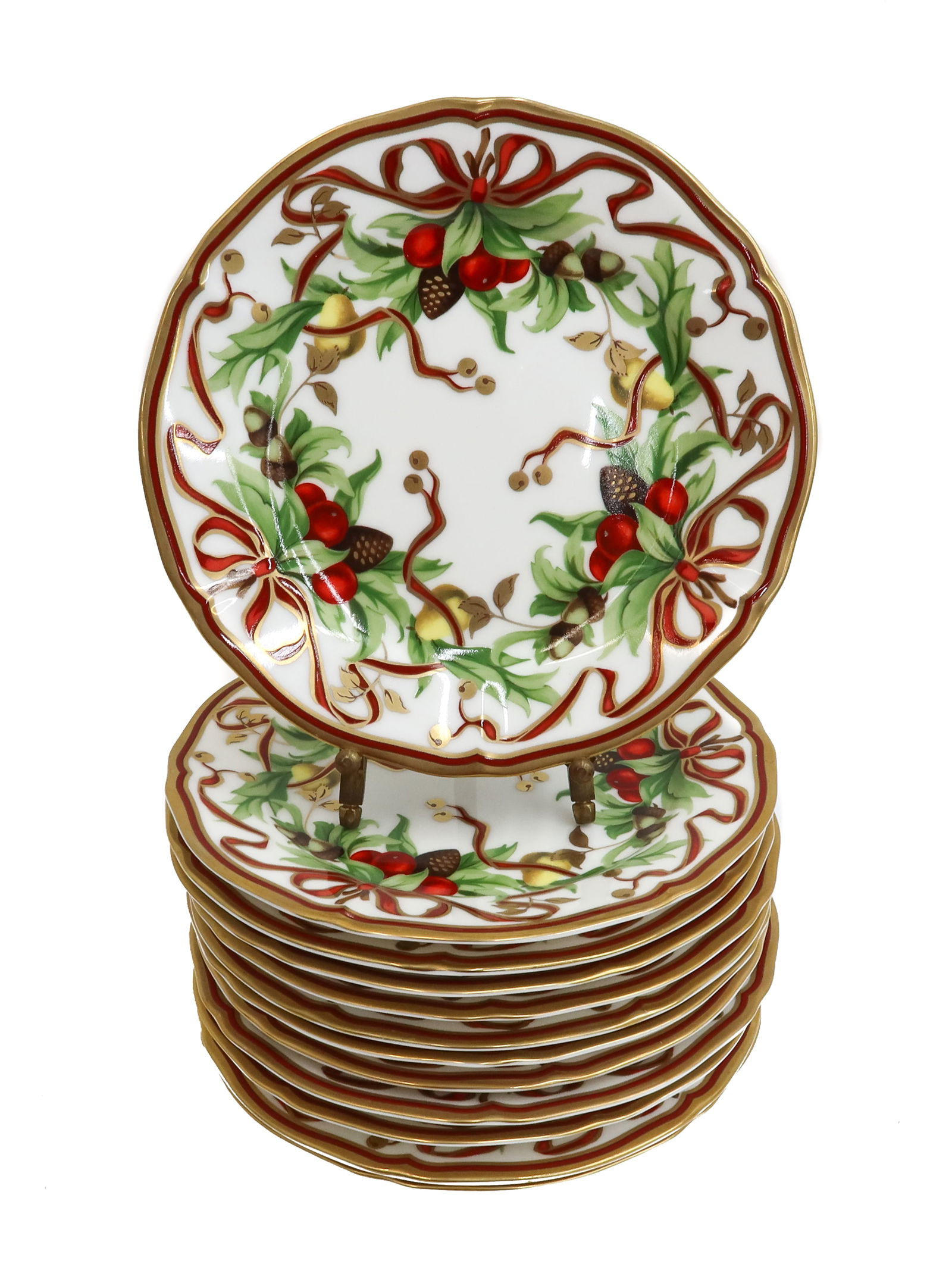 12 Tiffany & Co. Porcelain Bread Plates in Holiday (1 of 5)