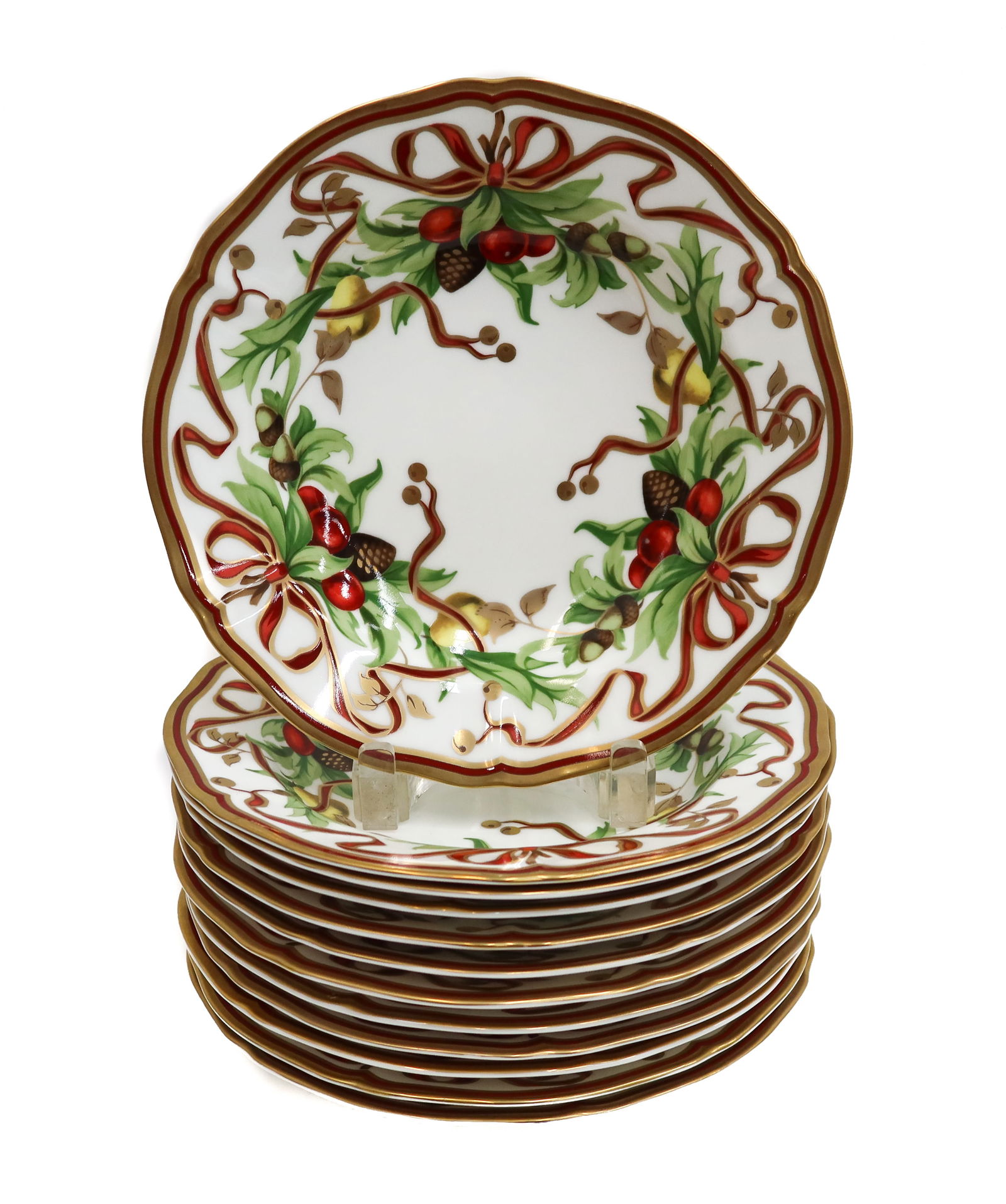 12 Tiffany & Co Porcelain Rimmed Soup Bowls in Holiday (1 of 7)