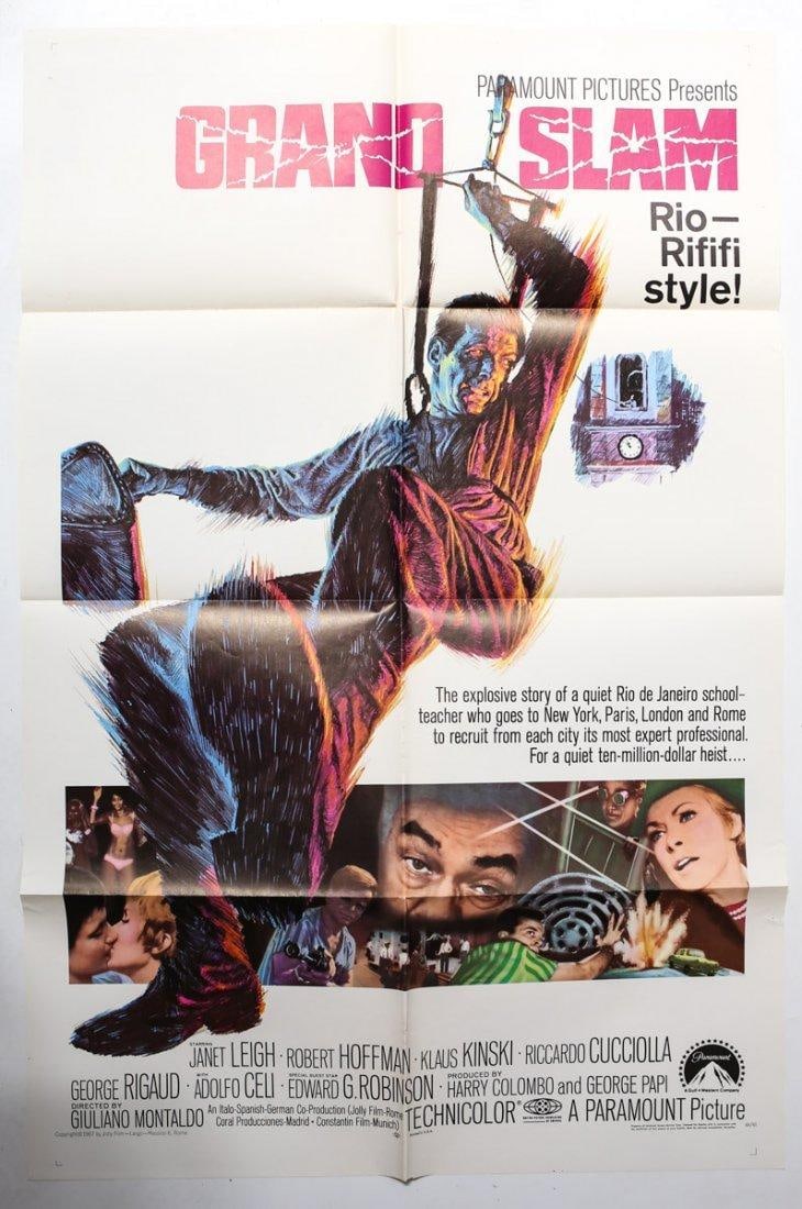 Movie Poster 'Grand Slam' (1967). Folded 1 Shee: Genuine Theatrical Movie Poster 'Grand Slam' (1967). Folded 1 Sheet. Starring Janet Leigh, Robert Hoffman, Klaus Kinski, Edward G. Robinson. Copyright 1967. Weight: Approx. 0.5lbs Measurements: Approx