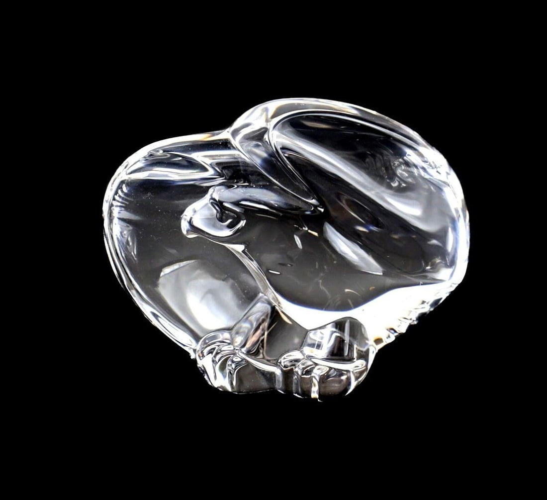 Steuben Art Glass Eagle Paperweight, Signed. (1 of 4)