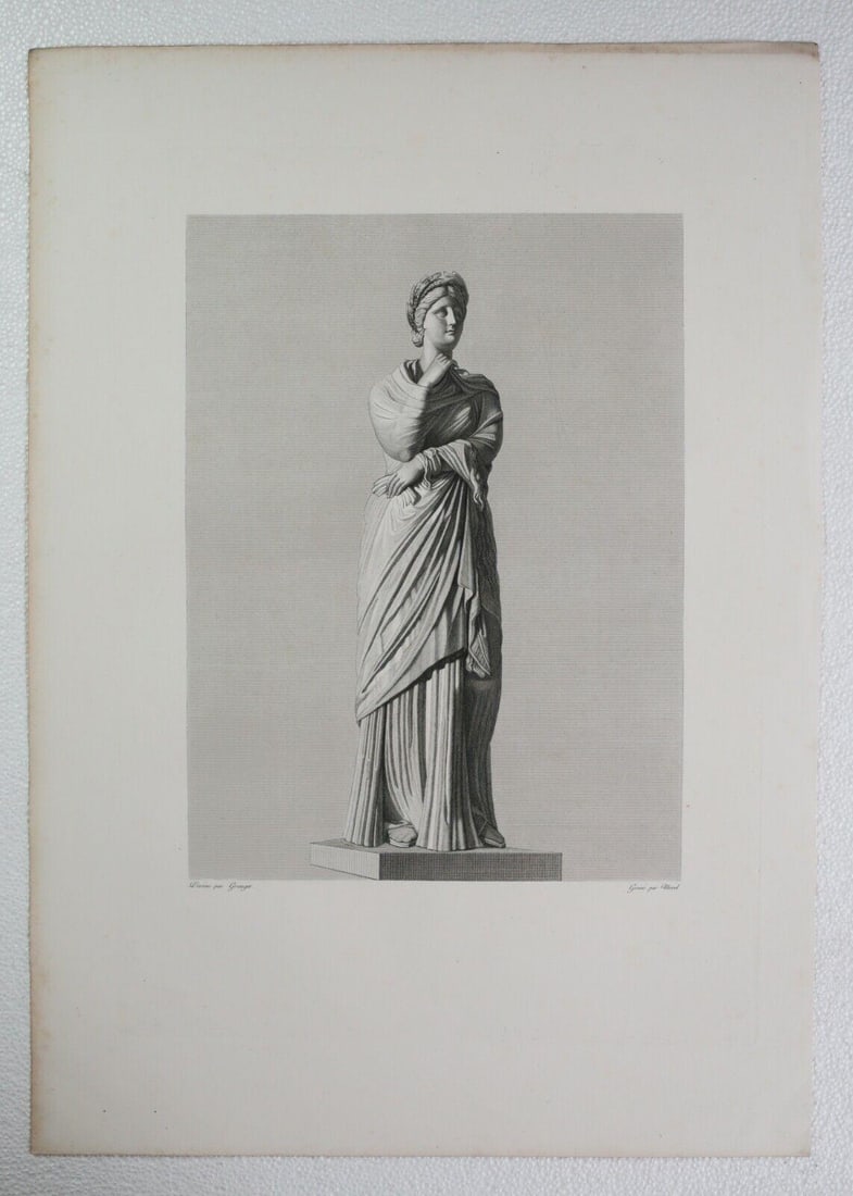 Early 19th century Engraving Roman Greek Antiquity Figure Hellenistic Woman (1 of 4)