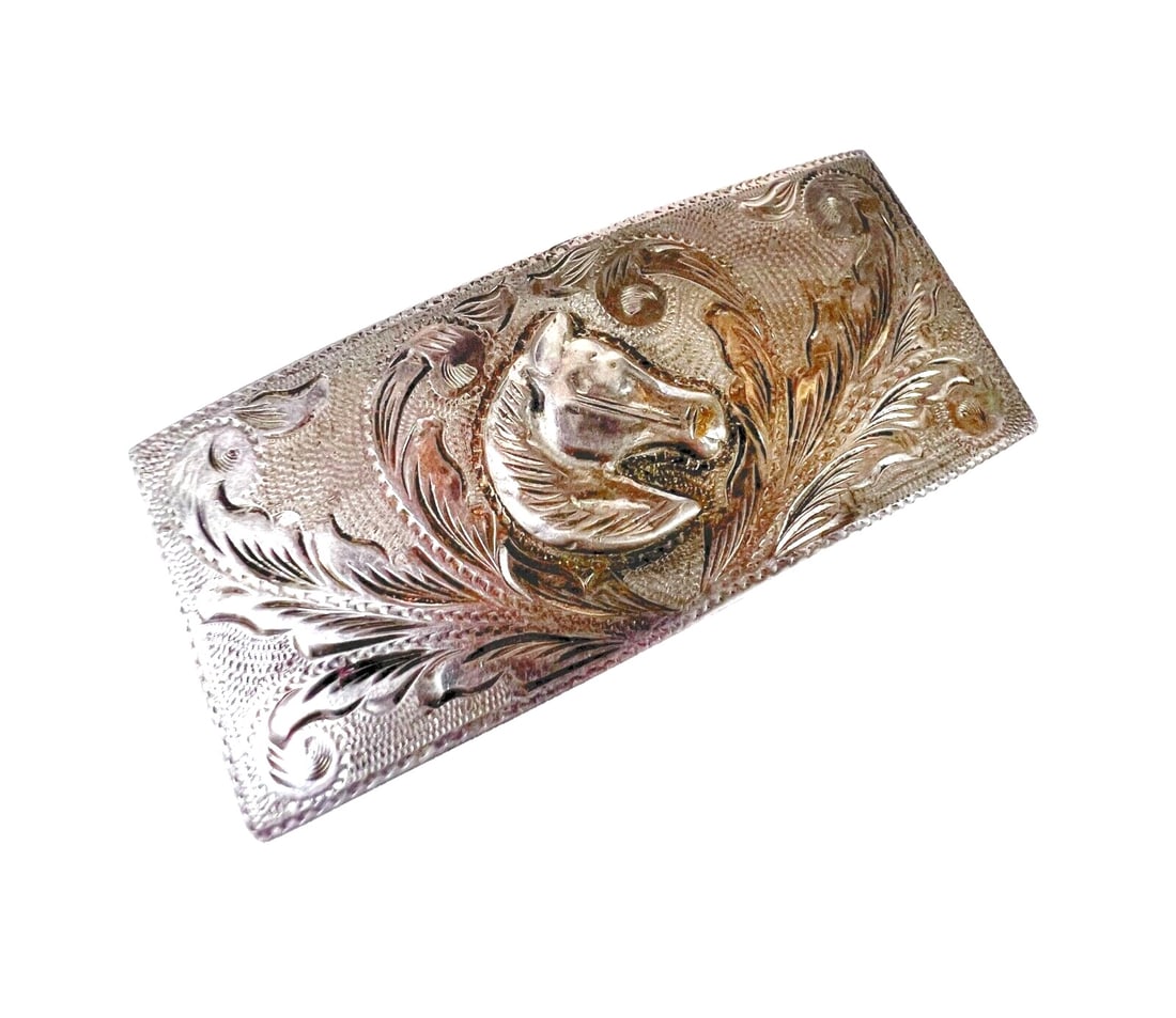 A. Fonseca Mexico Horse Head Belt Buckle c1950 (1 of 6)