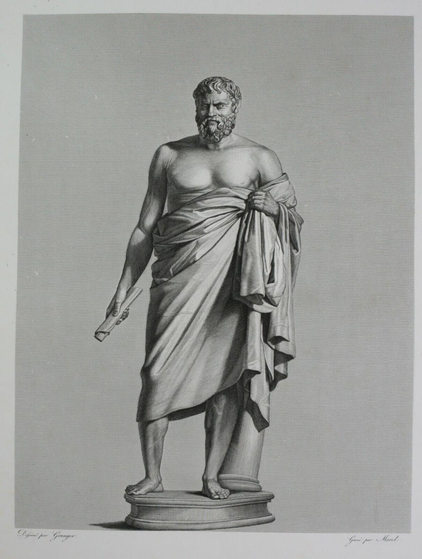 Early 19th century Engraving Roman Greek Antiquity Figure Jupiter (1 of 4)