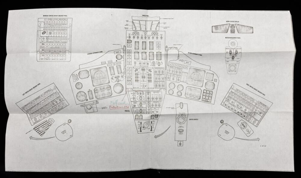 Layout of Gemini's Cockpit Bernard Hohmann Personal Collection (1 of 1)