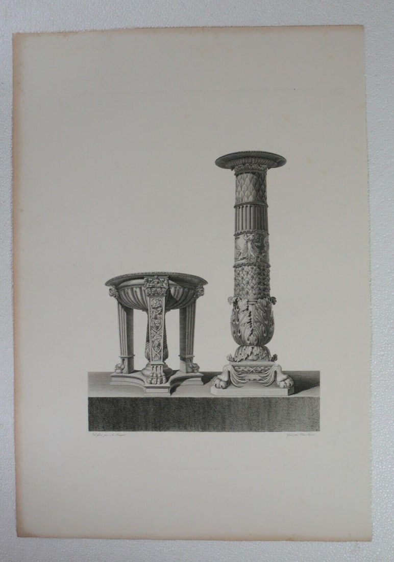 Andre Louis Victor Texier (French 1777 - 1864) Architectural Ornaments (1 of 4)