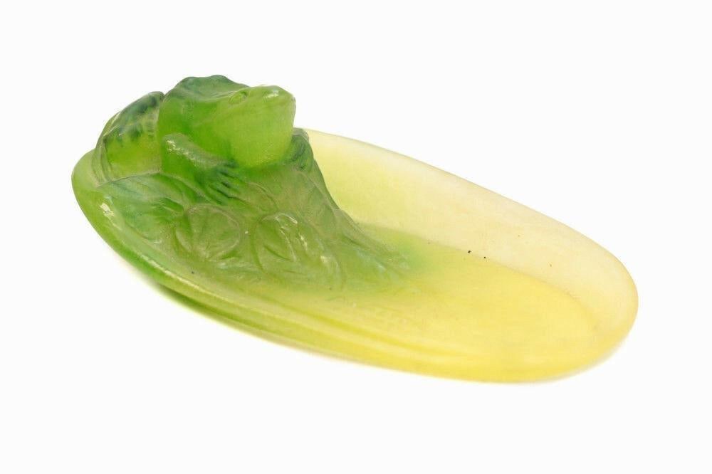 Amalric Walter French Nancy pate de verre Glass Frog (1 of 5)