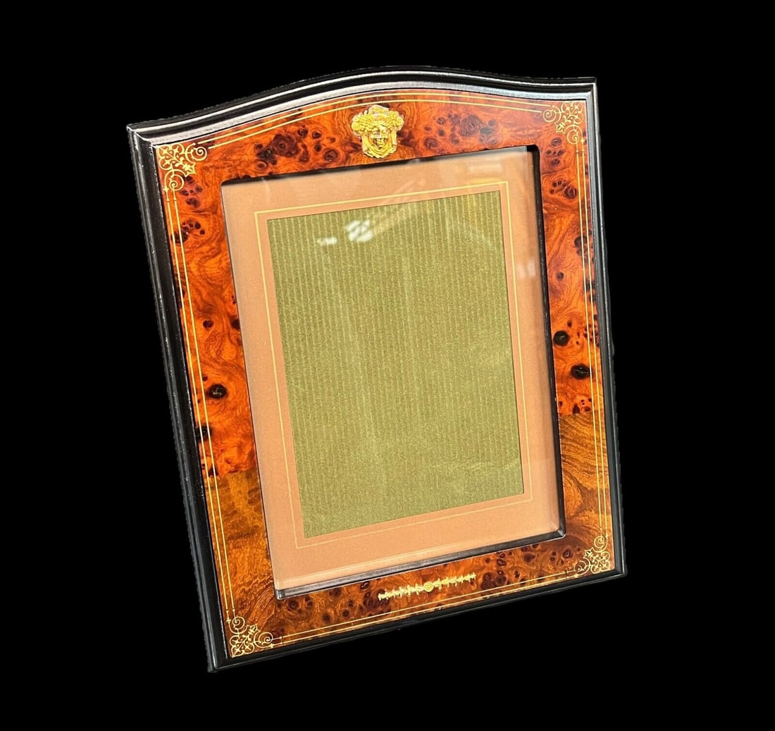 Selli G Gabriello Florence Wood Photo Picture Frame Gilt Sterling Silver 7 x 9 (1 of 9)